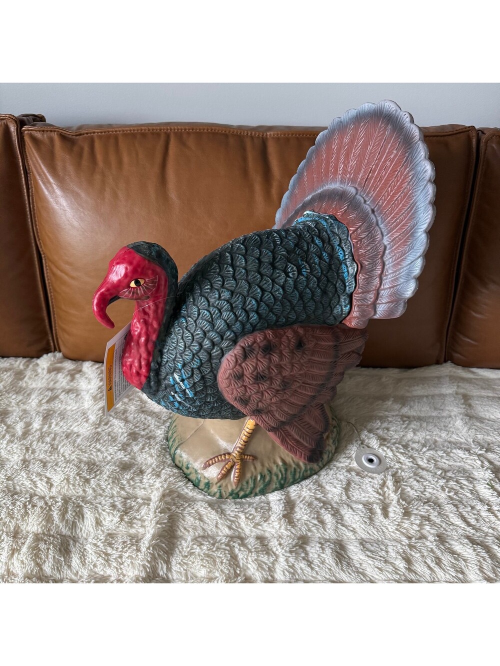 John Derian Target 17" Turkey Lit Blow Mold Thanksgiving Decor NEW